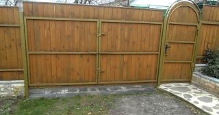 Купить распашные ворота деревянные Реж, цена от 2724 руб.